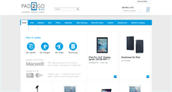 Desktop Screenshot of pad2go.net